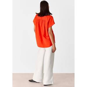 Whistles Red Nicola Button Through Shirt